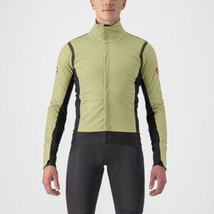 CASTELLI Cyklistická zateplená bunda - ALPHA ROS 2 - světle zelená M