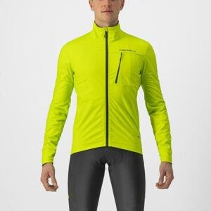 CASTELLI Cyklistická zateplená bunda - GO - světle zelená L