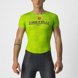 CASTELLI Cyklistické triko s krátkým rukávem - PRO MESH BL - světle zelená