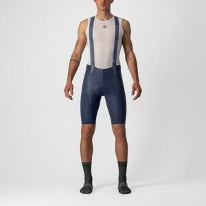 CASTELLI Cyklistické kalhoty krátké s laclem - FREE AERO RC - modrá