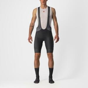 CASTELLI Cyklistické kalhoty krátké s laclem - ENDURANCE 3 - černá