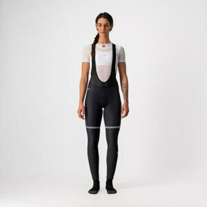 CASTELLI Cyklistické kalhoty dlouhé s laclem - POLARE W - černá XL