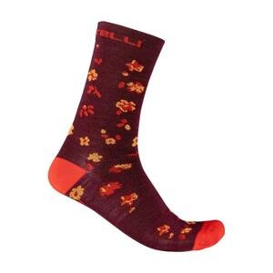 CASTELLI Cyklistické ponožky klasické - FUGA 18 - červená
