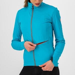 CASTELLI Cyklistická zateplená bunda - GO W - modrá