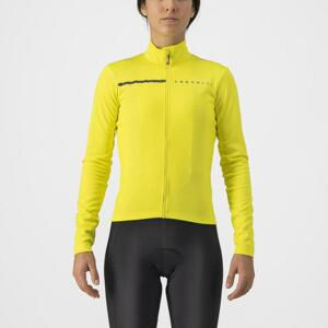 CASTELLI Cyklistický dres s dlouhým rukávem zimní - SINERGIA 2 - žlutá S