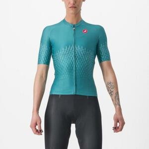 CASTELLI Cyklistický dres s krátkým rukávem - AERO PRO W - zelená