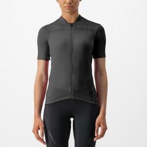 CASTELLI Cyklistický dres s krátkým rukávem - ANIMA - černá XS