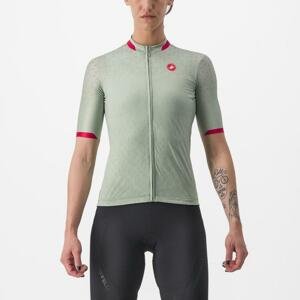 CASTELLI Cyklistický dres s krátkým rukávem - PEZZI - zelená XS