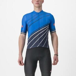 CASTELLI Cyklistický dres s krátkým rukávem - SPEED STRADA - modrá 2XL
