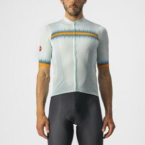 CASTELLI Cyklistický dres s krátkým rukávem - GRIMPEUR - světle modrá XS