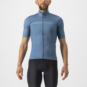 CASTELLI Cyklistický dres s krátkým rukávem - PRO THERMAL MID - modrá L