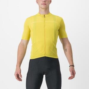 CASTELLI Cyklistický dres s krátkým rukávem - CLASSIFICA - žlutá 2XL