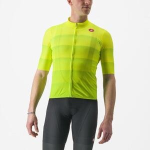 CASTELLI Cyklistický dres s krátkým rukávem - LIVELLI - žlutá