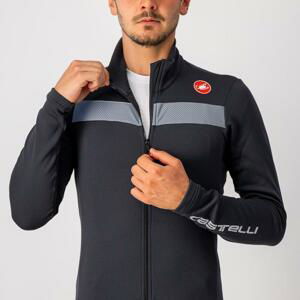 CASTELLI Cyklistický dres s dlouhým rukávem zimní - PURO 3 - černá 3XL