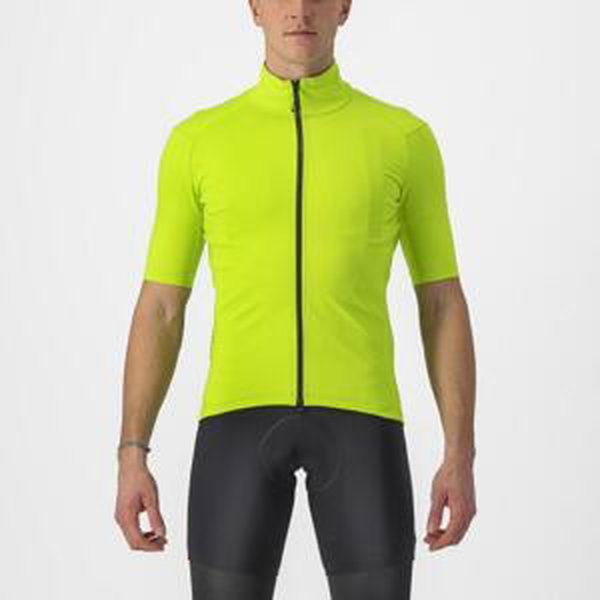 CASTELLI Cyklistický dres s krátkým rukávem - PERFETTO ROS 2 WIND - světle zelená L