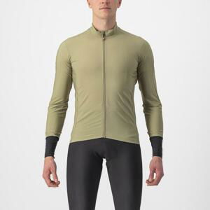 CASTELLI Cyklistický dres s dlouhým rukávem zimní - FLIGHT LS AIR - zelená M