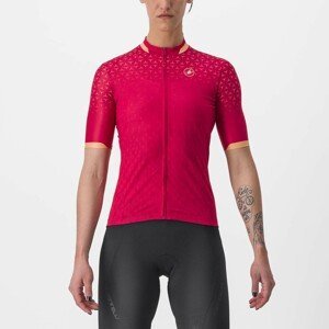 CASTELLI Cyklistický dres s krátkým rukávem - PEZZI - červená XS