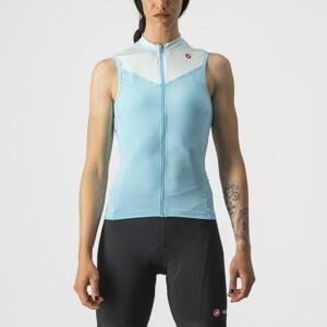CASTELLI Cyklistický dres bez rukávů - SOLARIS - modrá L
