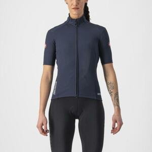 CASTELLI Cyklistický dres s krátkým rukávem - PERFETTO ROS 2 W WIND - modrá XS