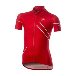 CASTELLI Cyklistický dres s krátkým rukávem - CAMPIONCINO - červená