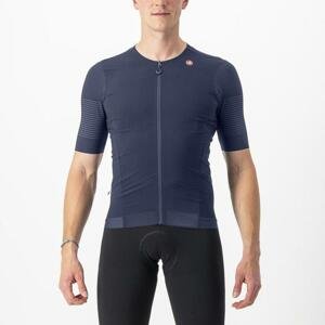 CASTELLI Cyklistický dres s krátkým rukávem - PREMIO BLACK - modrá S