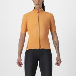 CASTELLI Cyklistický dres s krátkým rukávem - PERFETTO ROS 2 W WIND - oranžová L