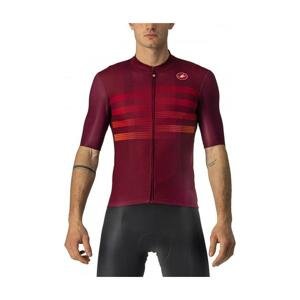 CASTELLI Cyklistický dres s krátkým rukávem - ENDURANCE PRO - bordó M