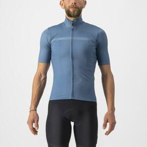 CASTELLI Cyklistický dres s krátkým rukávem - PRO THERMAL MID - modrá S