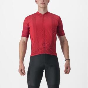 CASTELLI Cyklistický dres s krátkým rukávem - UNLIMITED TERRA - červená XL