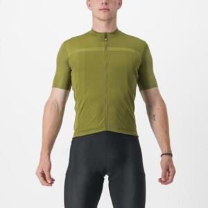 CASTELLI Cyklistický dres s krátkým rukávem - CLASSIFICA - zelená XS