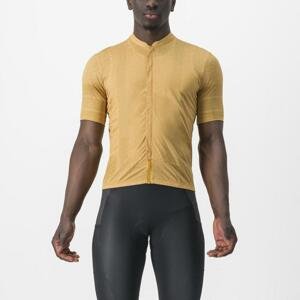 CASTELLI Cyklistický dres s krátkým rukávem - UNLIMITED TERRA - žlutá XL