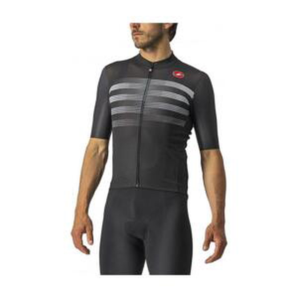 CASTELLI Cyklistický dres s krátkým rukávem - ENDURANCE PRO - černá/šedá 2XL