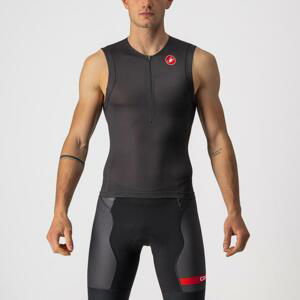 CASTELLI Cyklistický dres bez rukávů - FREE TRI 2 - černá XS