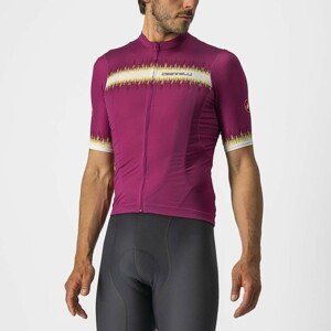 CASTELLI Cyklistický dres s krátkým rukávem - GRIMPEUR - fialová XS