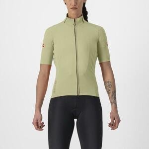 CASTELLI Cyklistický dres s krátkým rukávem - PERFETTO ROS 2 W WIND - světle zelená XL