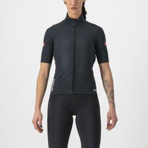 CASTELLI Cyklistický dres s krátkým rukávem - PERFETTO ROS 2 W WIND - černá XS