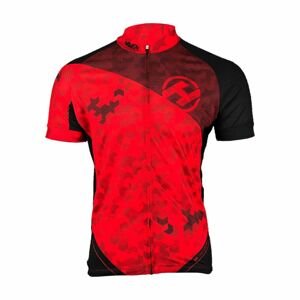 HAVEN Cyklistický dres s krátkým rukávem - SINGLETRAIL NEO - červená 2XL