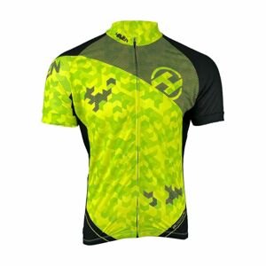 HAVEN Cyklistický dres s krátkým rukávem - SINGLETRAIL NEO - zelená/černá 4XL