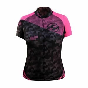 HAVEN Cyklistický dres s krátkým rukávem - SINGLETRAIL WOMEN - černá/růžová 3XL