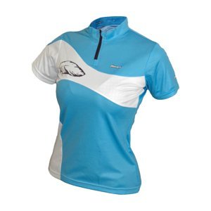 HAVEN Cyklistický dres s krátkým rukávem - COMTESS - modrá/bílá S
