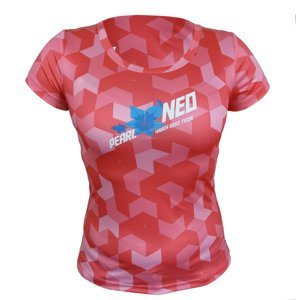 HAVEN Cyklistický dres s krátkým rukávem - PEARL NEO SHORT - růžová/modrá S