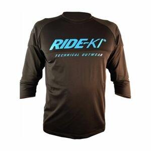 HAVEN Cyklistický dres s krátkým rukávem - RIDE-KI - černá/modrá M