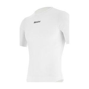 SANTINI Cyklistické triko s krátkým rukávem - DELTA - bílá M-L