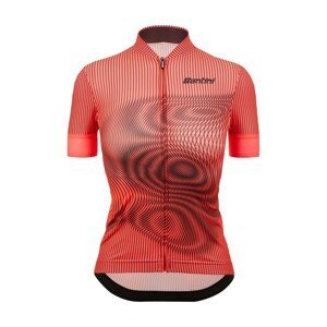 SANTINI Cyklistický dres s krátkým rukávem - DELTA VORTEX - červená 2XL