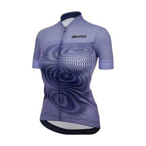 SANTINI Cyklistický dres s krátkým rukávem - DELTA VORTEX - fialová S