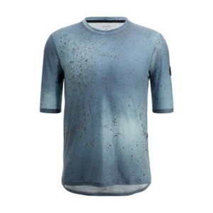 SANTINI Cyklistické triko s krátkým rukávem - FANGO DELTA - modrá M