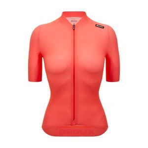 SANTINI Cyklistický dres s krátkým rukávem - REDUX SPEED - oranžová 2XS