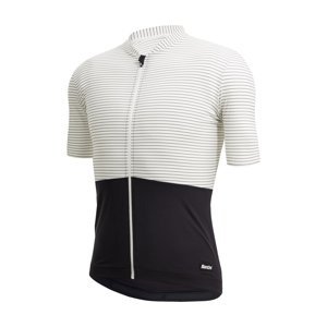SANTINI Cyklistický dres s krátkým rukávem - COLORE RIGA - bílá 5XL
