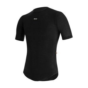SANTINI Cyklistické triko s krátkým rukávem - DRY - černá M-L