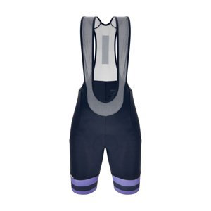 SANTINI Cyklistické kalhoty krátké s laclem - KARMA BENGAL - modrá 2XL
